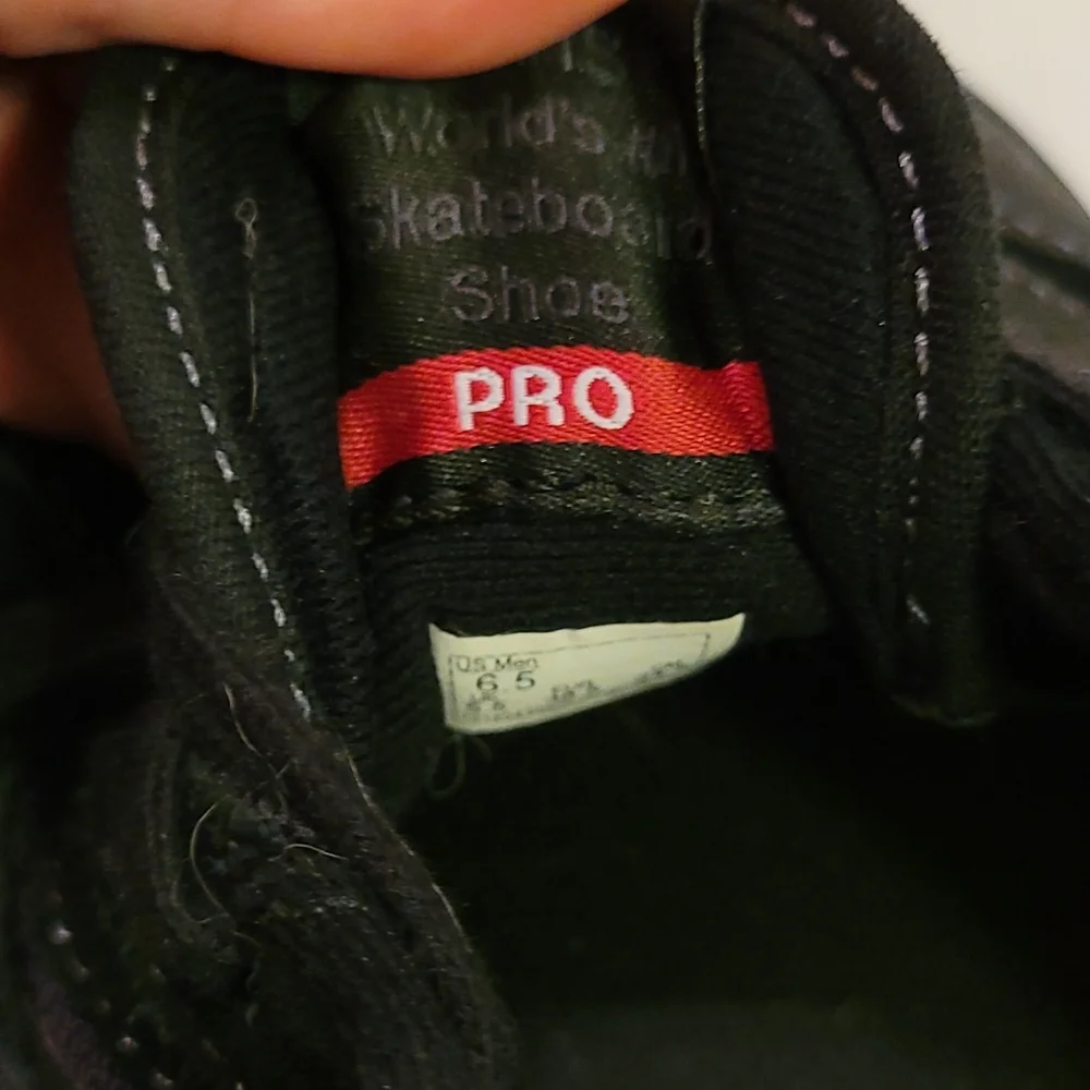 Men's Black Vans Skate Shoes Size 6.5 - Picture 7 of 8